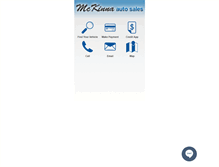 Tablet Screenshot of mckinnaautosales.com